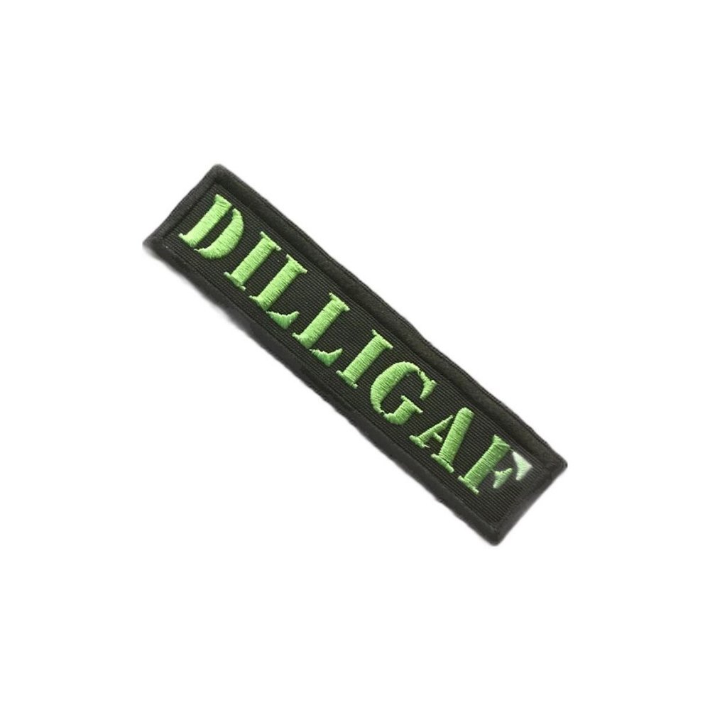 Funny Embroidered Emblem/Patch With Velcro DILLIGAF for your favorite Pet